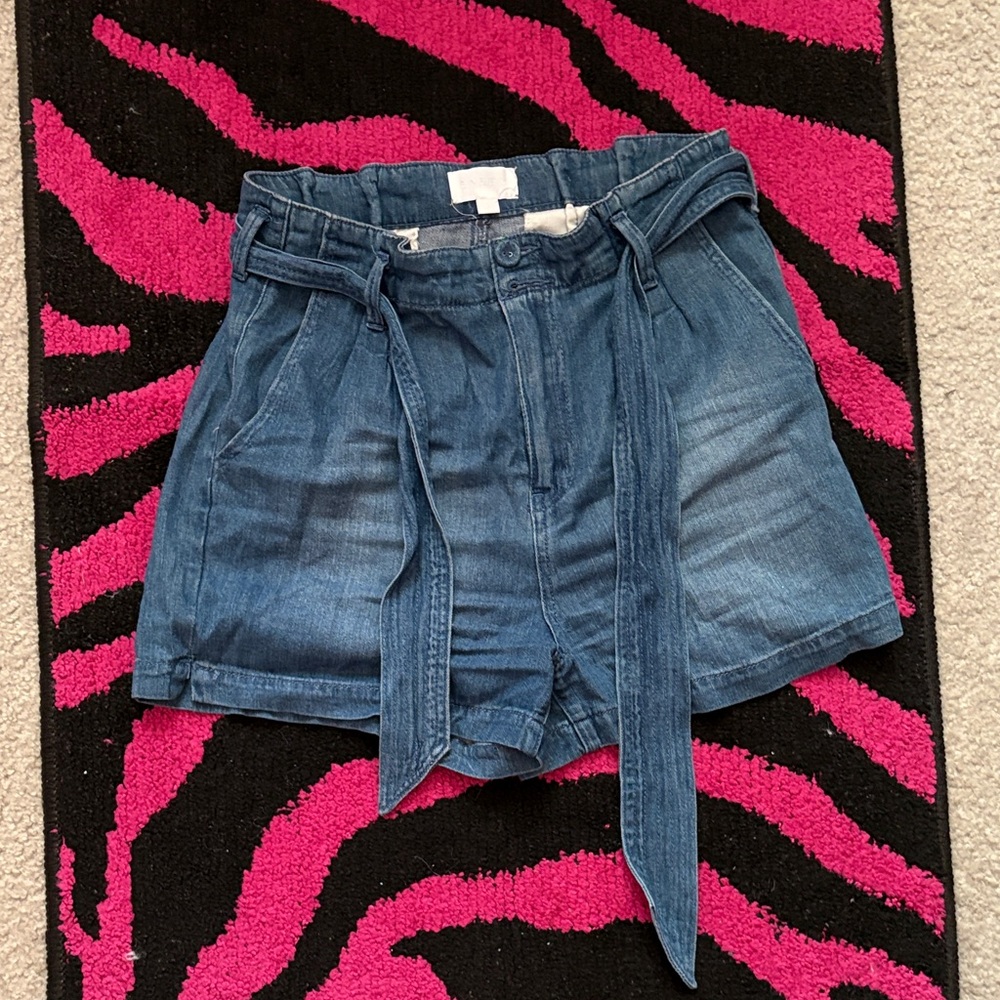 High Waist Denim Blue Women's Shorts